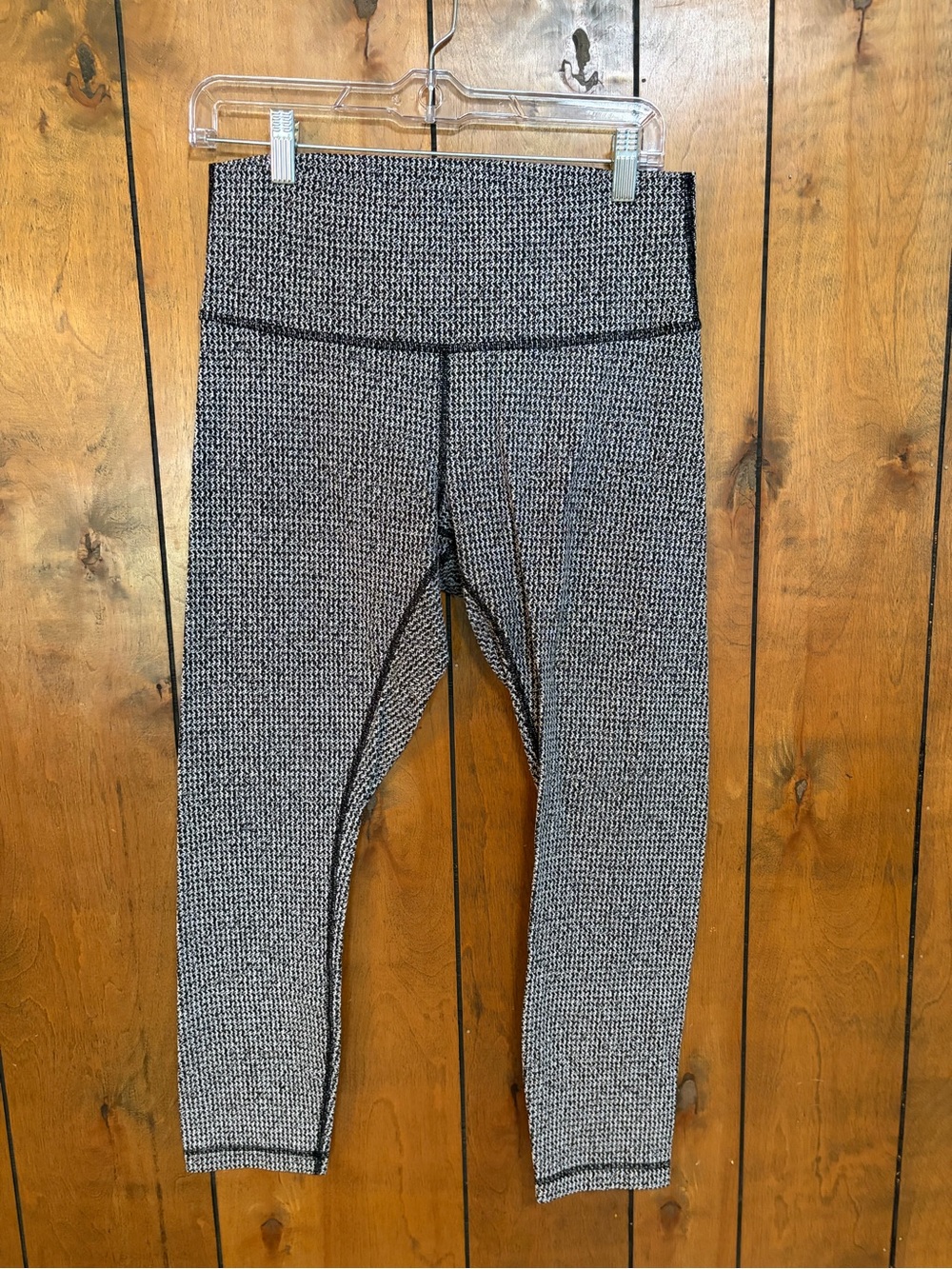 lululemon athletica Black & White Textured Leggings